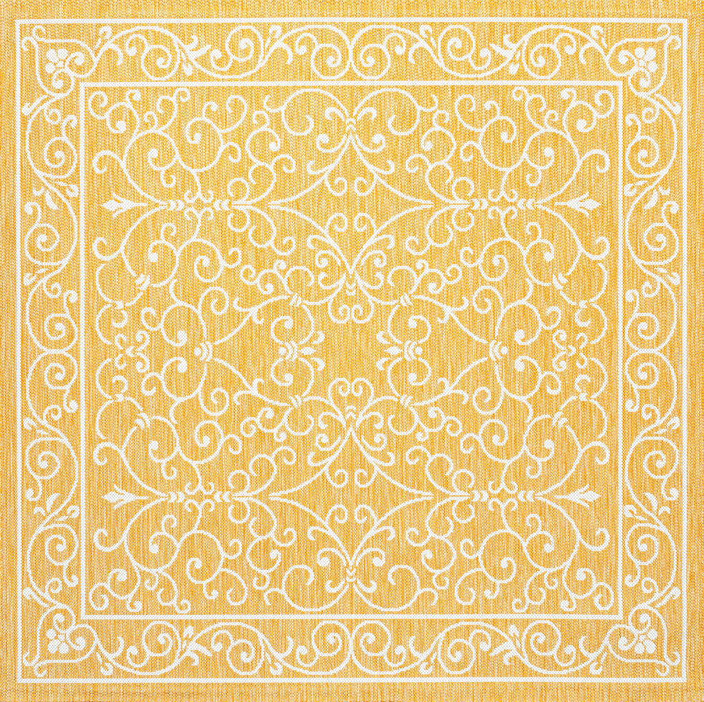 Charleston Vintage Filigree Textured Weave Indoor/Outdoor Area Rug