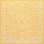 Charleston Vintage Filigree Textured Weave Indoor/Outdoor Area Rug