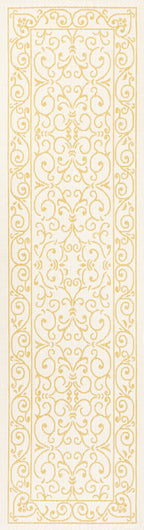 Charleston Vintage Filigree Textured Weave Indoor/Outdoor Area Rug