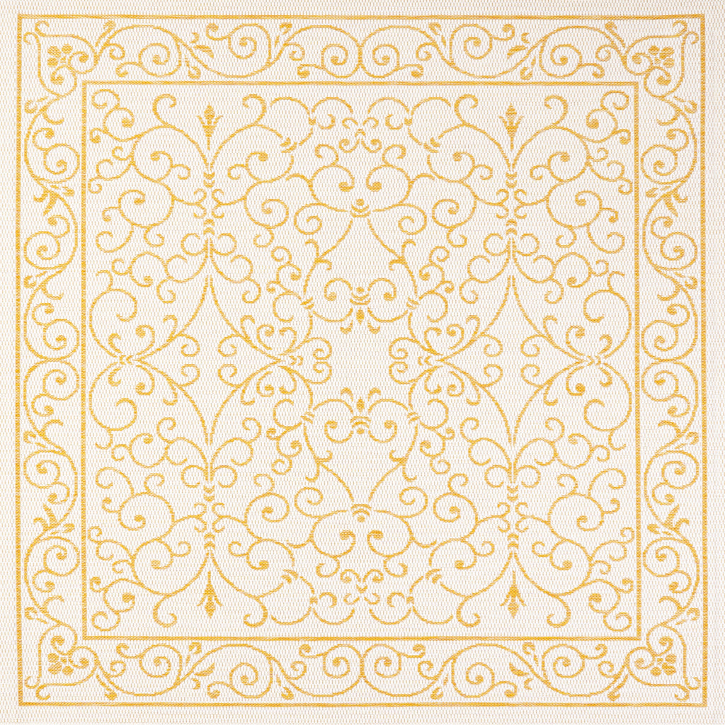 Charleston Vintage Filigree Textured Weave Indoor/Outdoor Area Rug