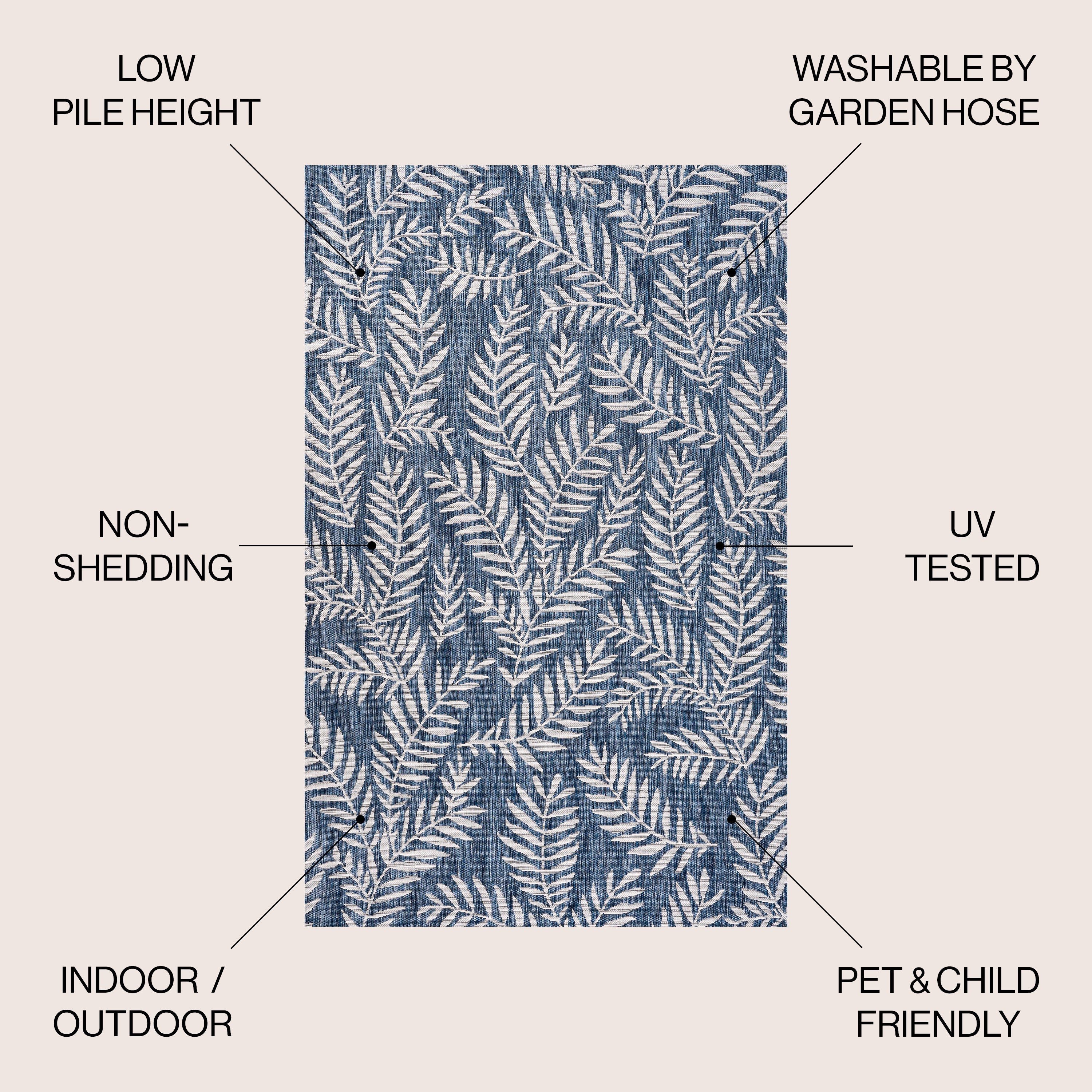 Nevis Palm Frond Indoor/Outdoor Area Rug