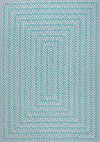 Chevron Modern Concentric Squares Indoor/Outdoor Area Rug