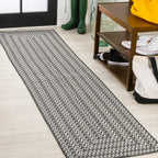 Chevron Modern Concentric Squares Indoor/Outdoor Area Rug