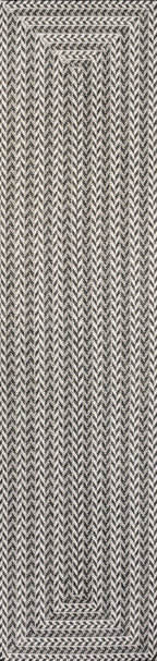 Chevron Modern Concentric Squares Indoor/Outdoor Area Rug