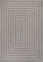 Chevron Modern Concentric Squares Indoor/Outdoor Area Rug