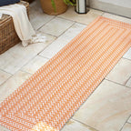 Chevron Modern Concentric Squares Indoor/Outdoor Area Rug