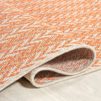Chevron Modern Concentric Squares Indoor/Outdoor Area Rug