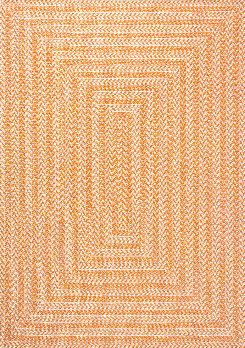 Chevron Modern Concentric Squares Indoor/Outdoor Area Rug