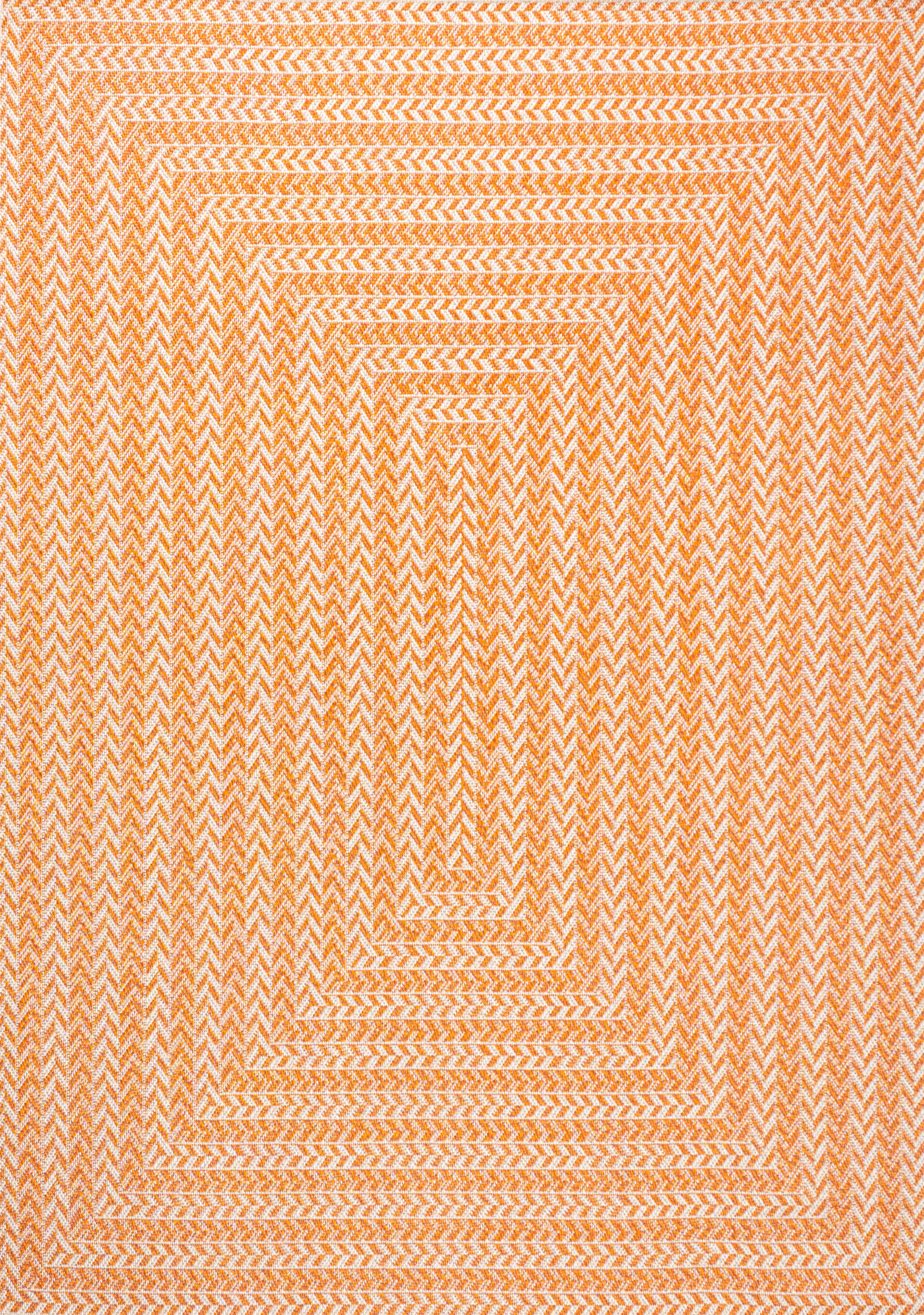 Chevron Modern Concentric Squares Indoor/Outdoor Area Rug