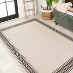 Lucia Classic Diamond Border Indoor/Outdoor Area Rug
