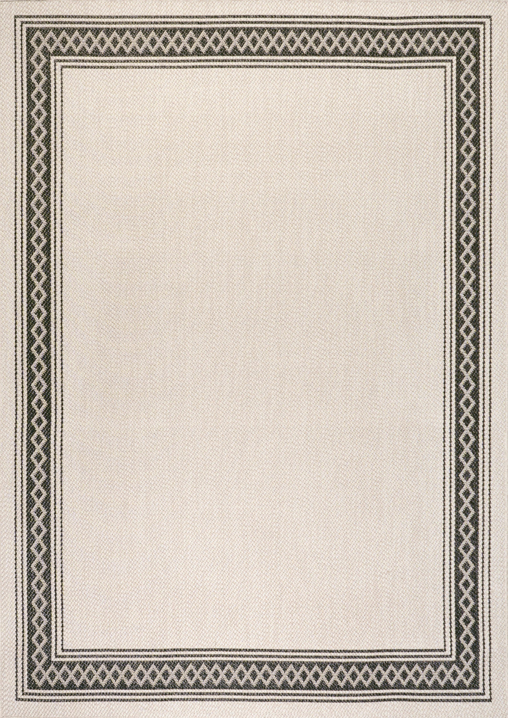 Lucia Classic Diamond Border Indoor/Outdoor Area Rug