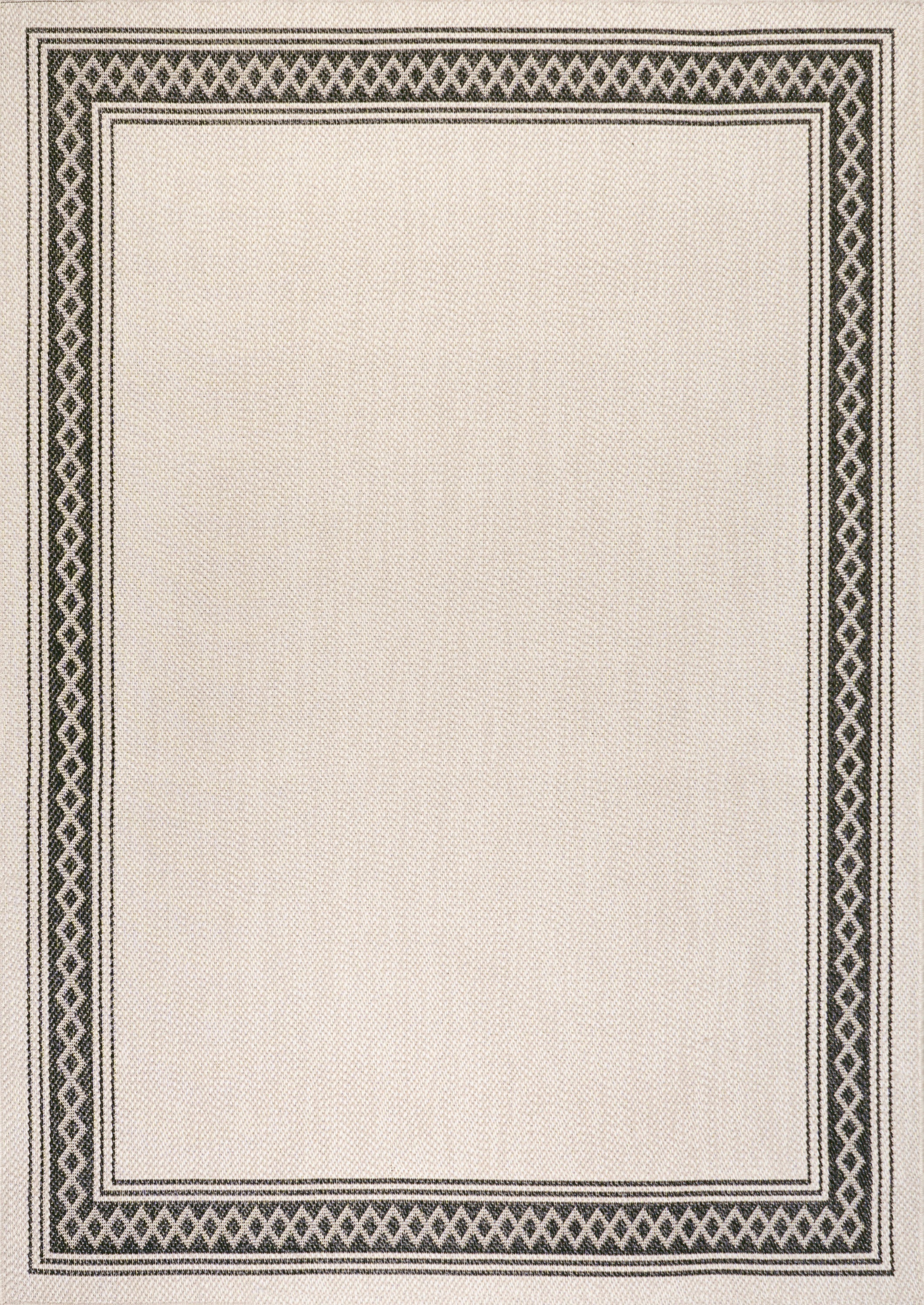 Lucia Classic Diamond Border Indoor/Outdoor Area Rug