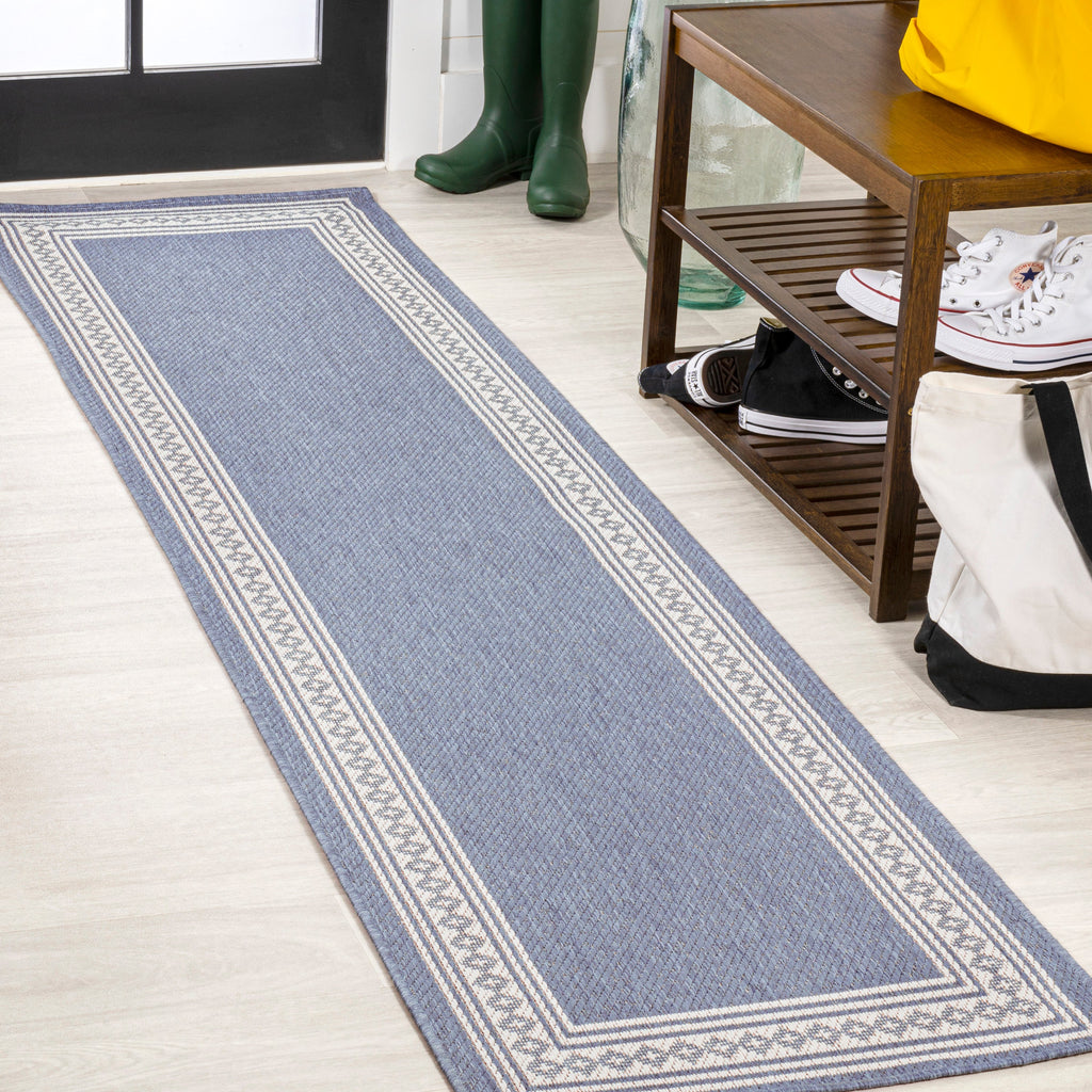 Lucia Classic Diamond Border Indoor/Outdoor Area Rug