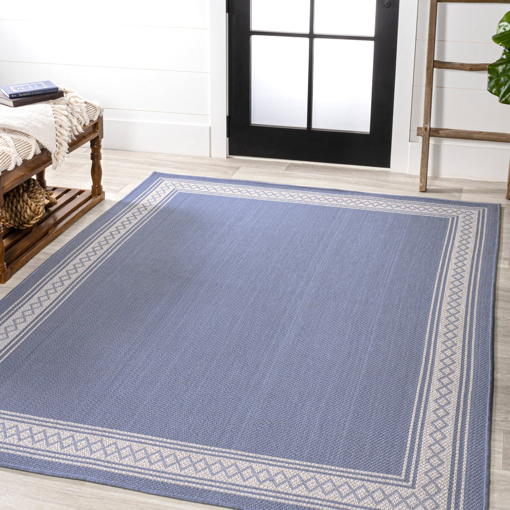 Lucia Classic Diamond Border Indoor/Outdoor Area Rug