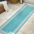 Lucia Classic Diamond Border Indoor/Outdoor Area Rug