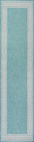 Lucia Classic Diamond Border Indoor/Outdoor Area Rug