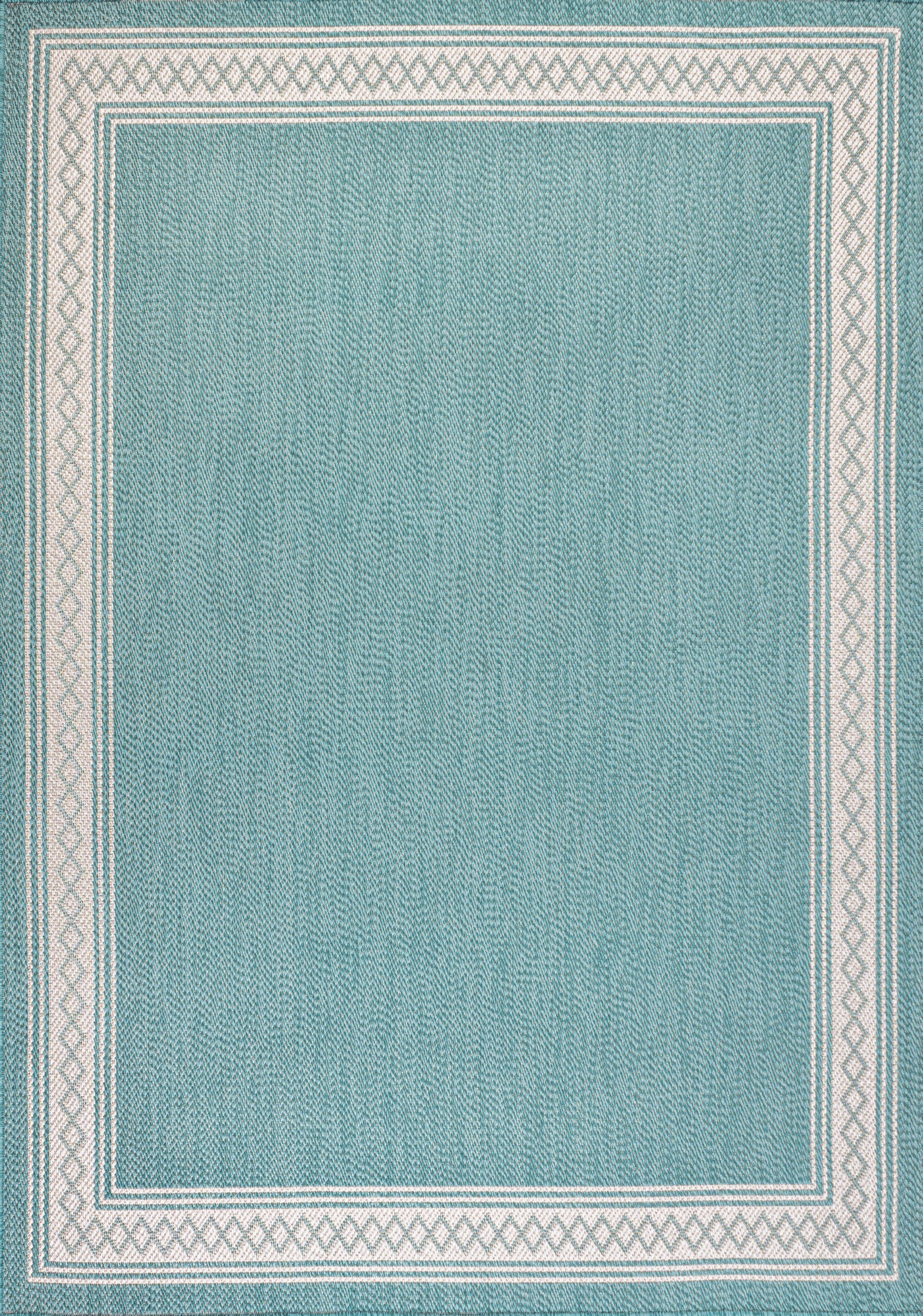 Lucia Classic Diamond Border Indoor/Outdoor Area Rug