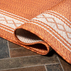 Lucia Classic Diamond Border Indoor/Outdoor Area Rug
