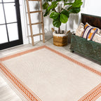 Lucia Classic Diamond Border Indoor/Outdoor Area Rug