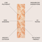 Havana Tropical Palm Leaf Indoor/Outdoor Area Rug