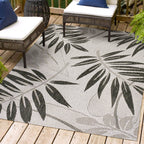 Havana Tropical Palm Leaf Indoor/Outdoor Area Rug