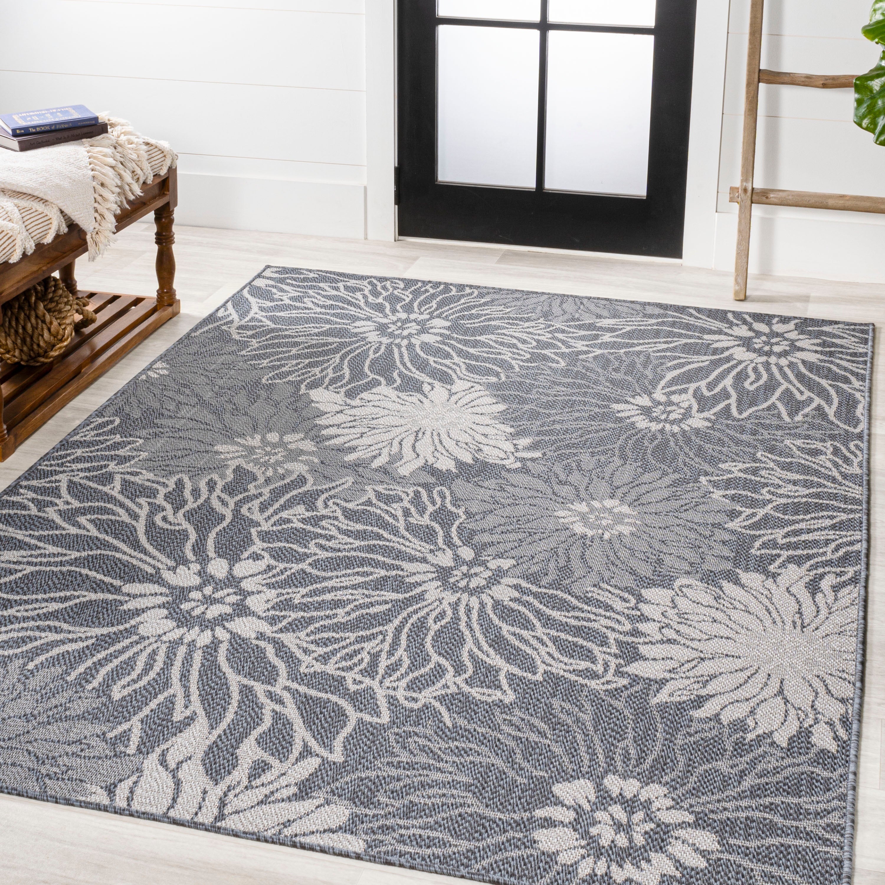 Bahamas Modern All-Over Floral Indoor/Outdoor Area Rug