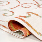 Danae Classic Cottage Filigree Scroll Reversible Machine-Washable Indoor/Outdoor Runner Rug
