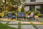 Horizon Black Lounging & Chat Sets