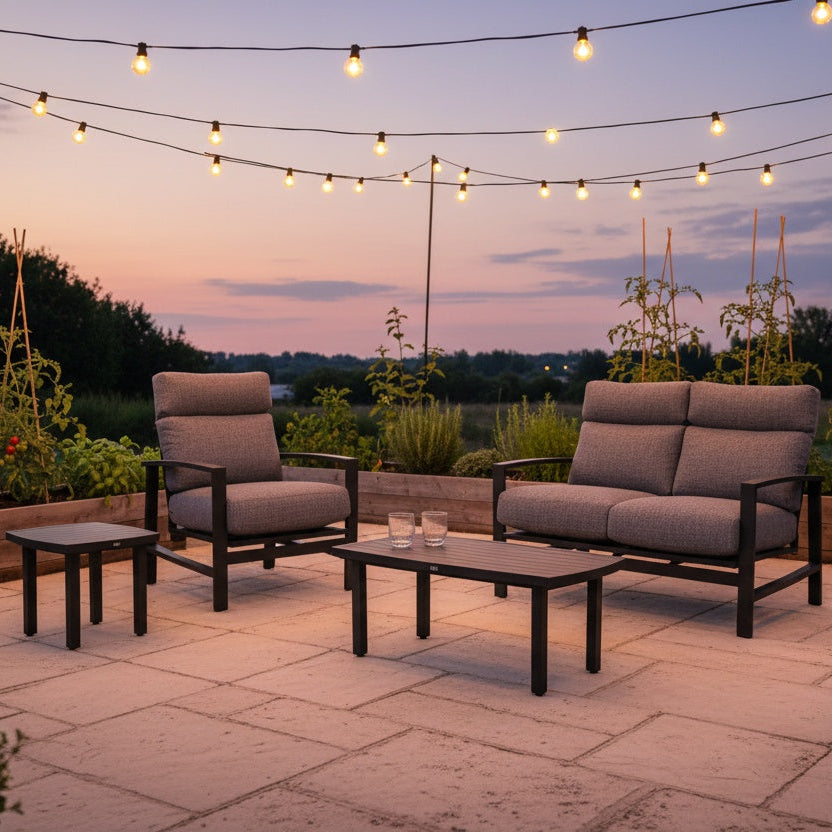 Horizon Black Lounging & Chat Sets