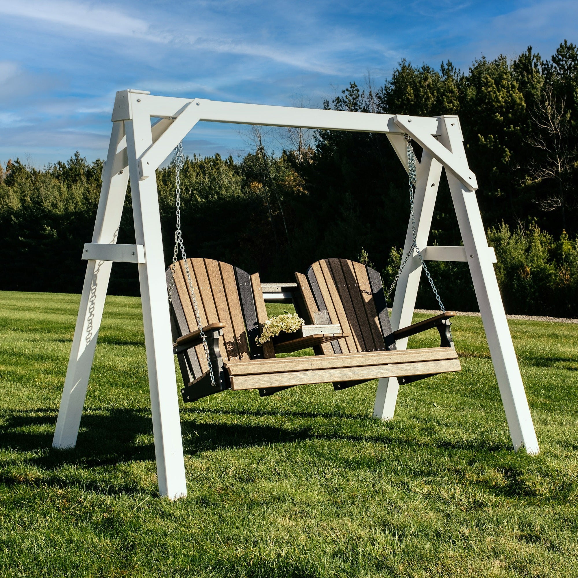 A-Frame Vinyl Swing Stand from LuxCraft