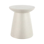 Hollie Minimalist Modern Drum Indoor/Outdoor Accent Table Pedestal