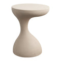 Boracay 19.75" Modern Minimalist Indoor/Outdoor Resin Drink Table