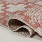 Cyrus Modern Geometric Tile Pattern Indoor/Outdoor Runner Rug