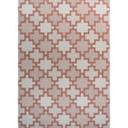 Cyrus Modern Geometric Tile Pattern Indoor/Outdoor Runner Rug