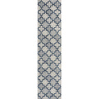 Cyrus Modern Geometric Tile Pattern Indoor/Outdoor Runner Rug