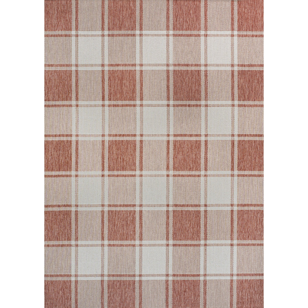Sabine Traditional Farmhouse Bold Gingham Indoor/Outdoor Runner Rug