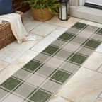Sabine Traditional Farmhouse Bold Gingham Indoor/Outdoor Area Rug