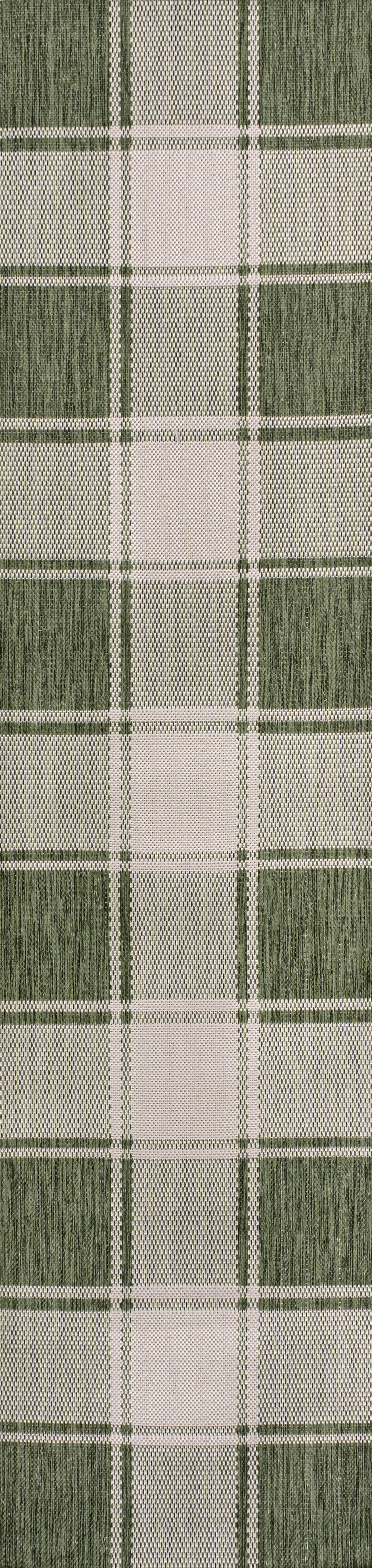 Sabine Traditional Farmhouse Bold Gingham Indoor/Outdoor Area Rug