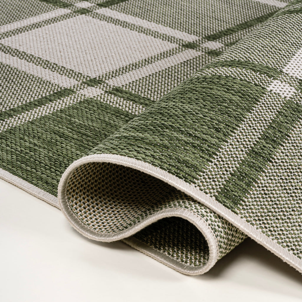 Sabine Traditional Farmhouse Bold Gingham Indoor/Outdoor Area Rug