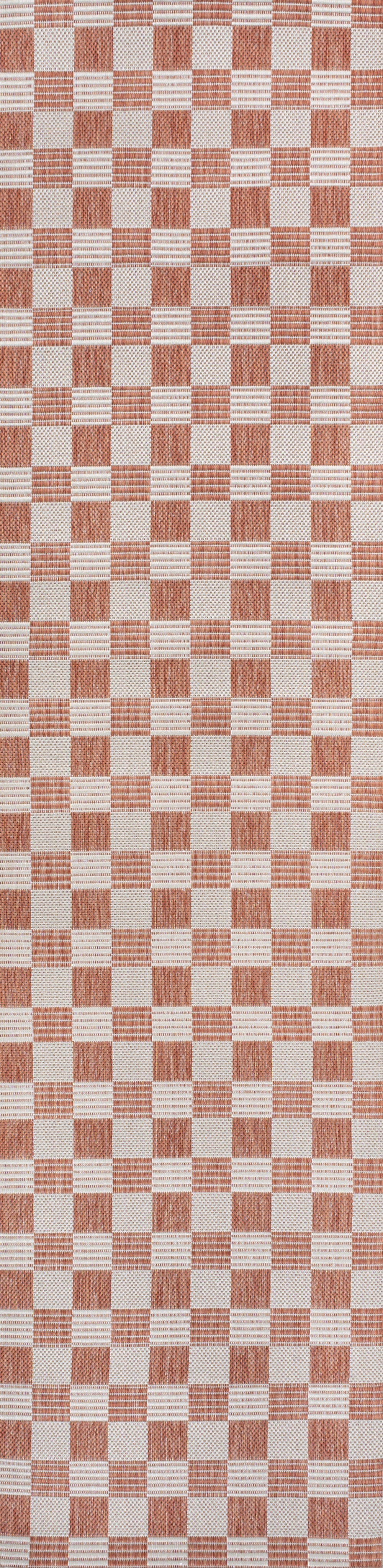 Aimee Traditional Cottage Checkerboard Indoor/Outdoor Area Rug