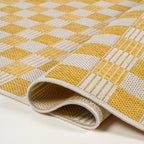 Aimee Traditional Cottage Checkerboard Indoor/Outdoor Area Rug