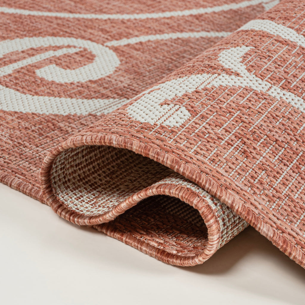 Maribel Traditional Classic All-Over Scroll Indoor/Outdoor Area Rug