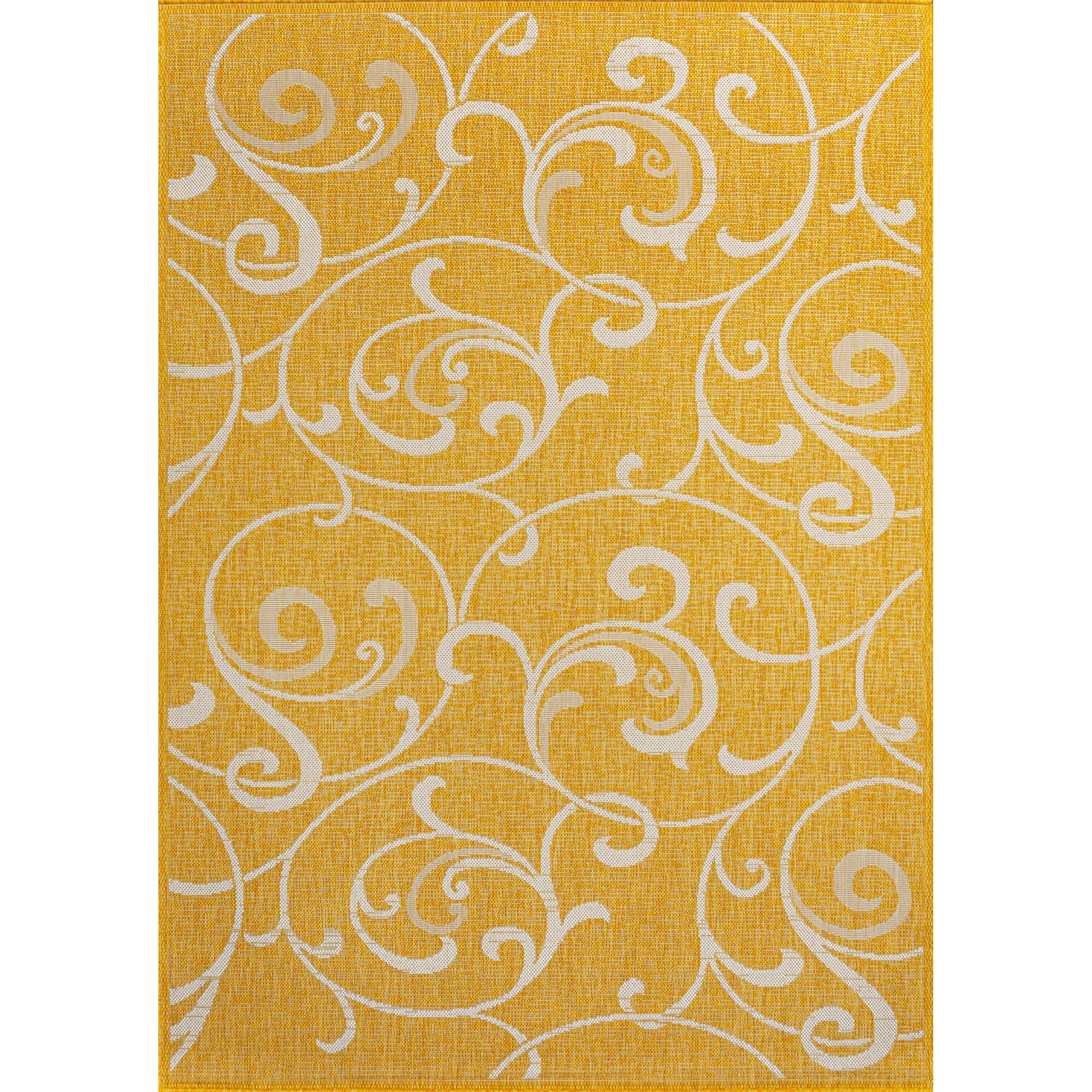 Maribel Traditional Classic All-Over Scroll Indoor/Outdoor Area Rug