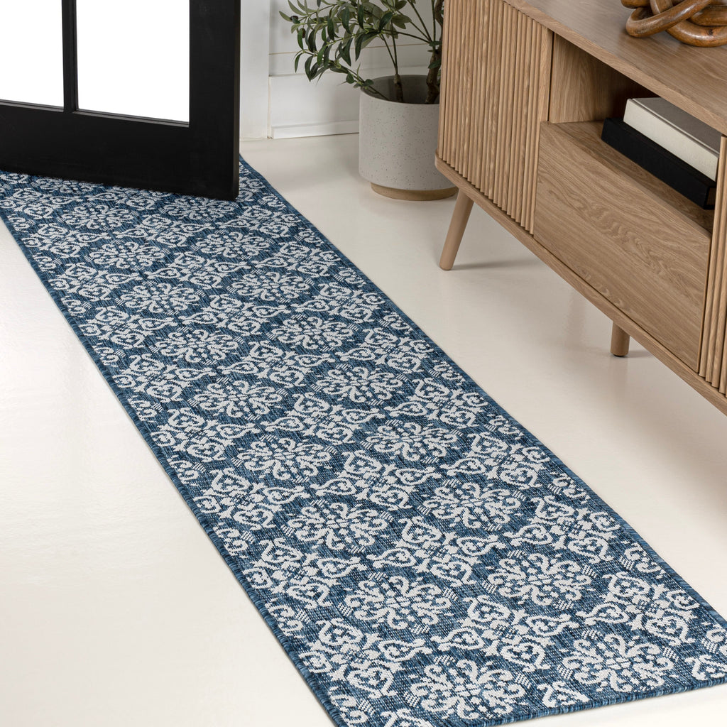 Amora Traditional Mediterranean Tile Design Indoor/Outdoor Rug