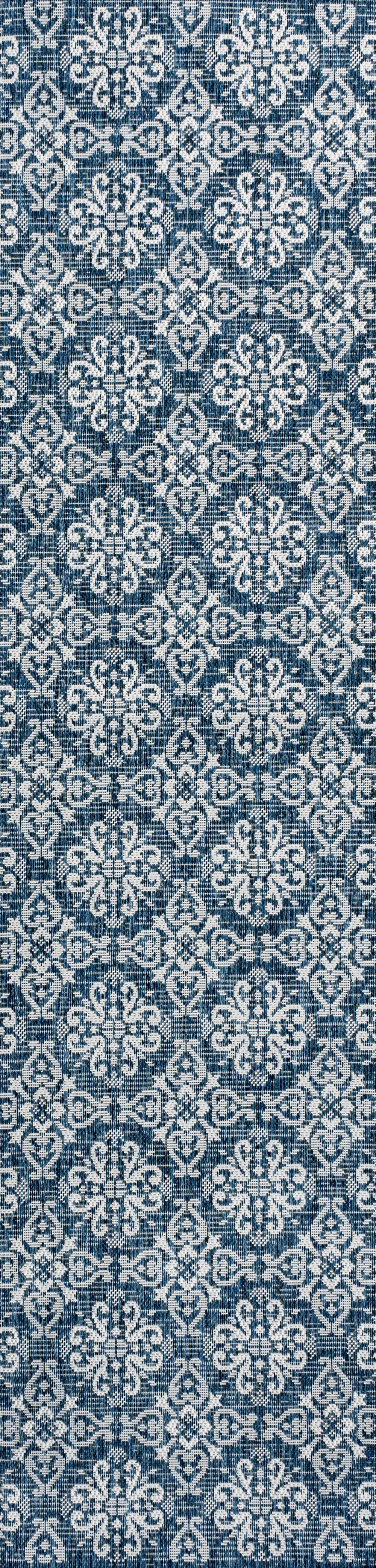 Amora Traditional Mediterranean Tile Design Indoor/Outdoor Rug