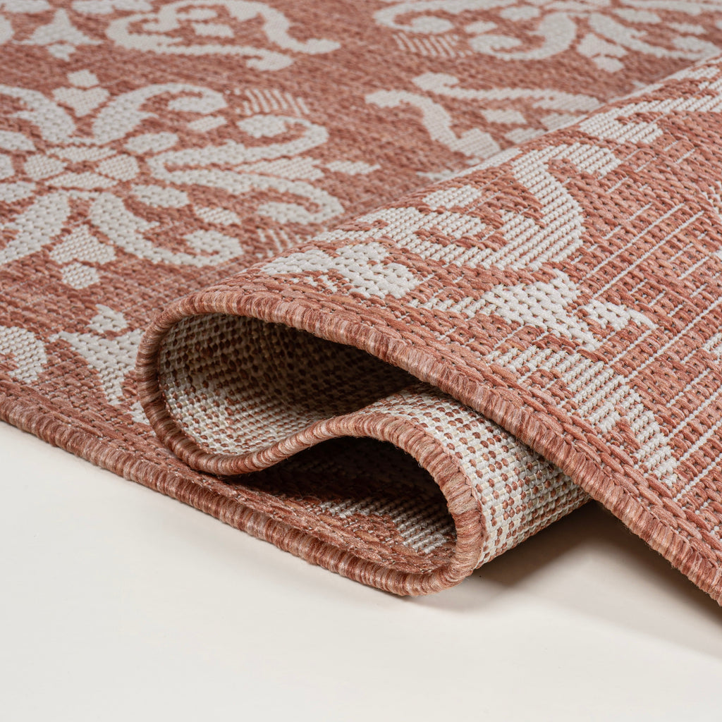 Amora Traditional Mediterranean Tile Design Indoor/Outdoor Rug