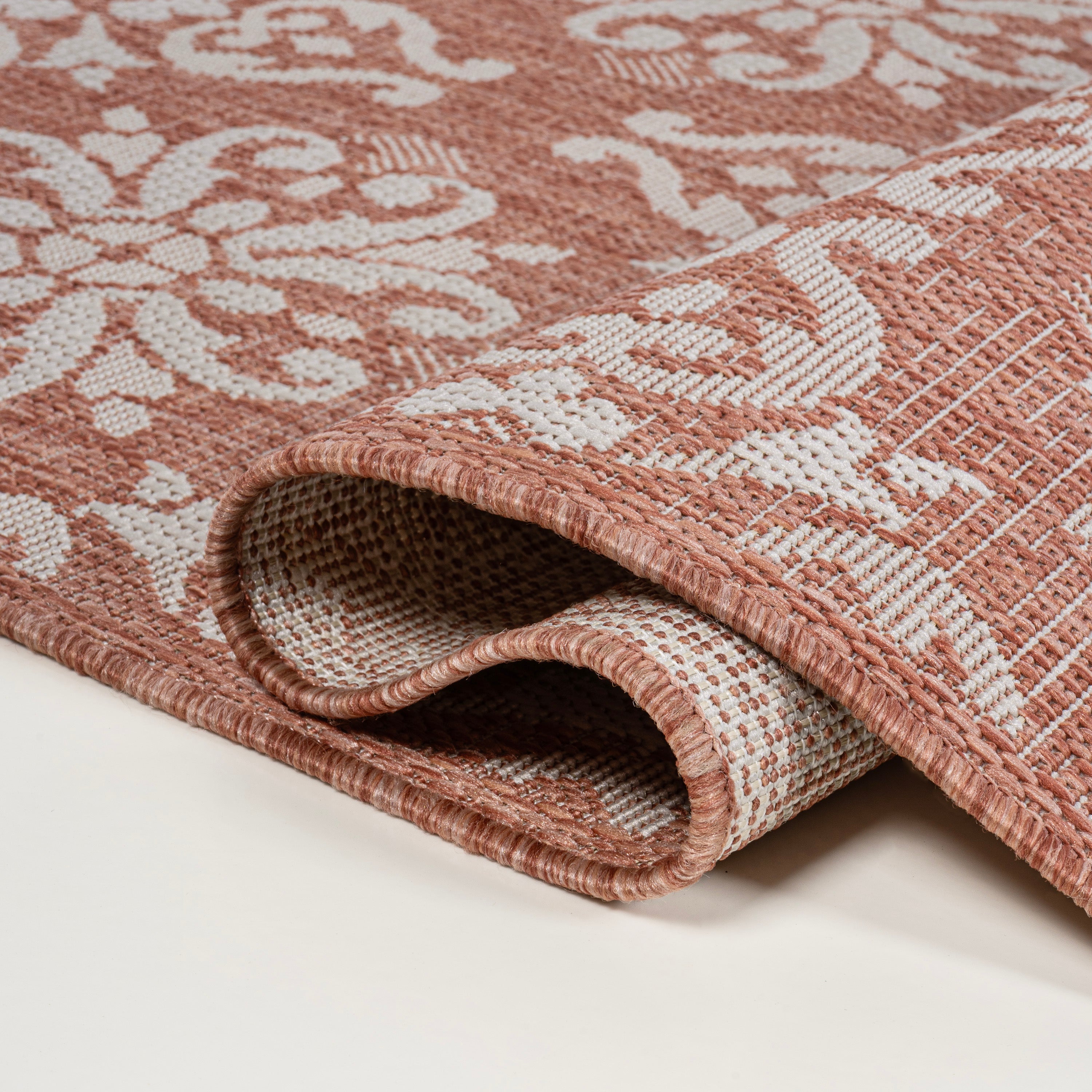 Amora Traditional Mediterranean Tile Design Indoor/Outdoor Rug