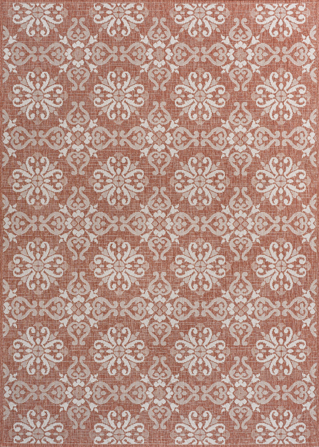 Amora Traditional Mediterranean Tile Design Indoor/Outdoor Rug