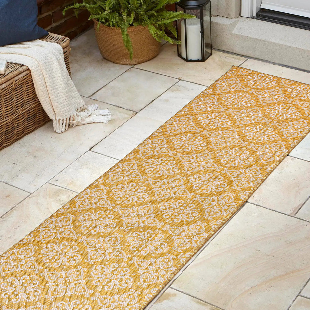Amora Traditional Mediterranean Tile Design Indoor/Outdoor Rug