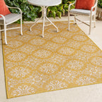 Amora Traditional Mediterranean Tile Design Indoor/Outdoor Rug